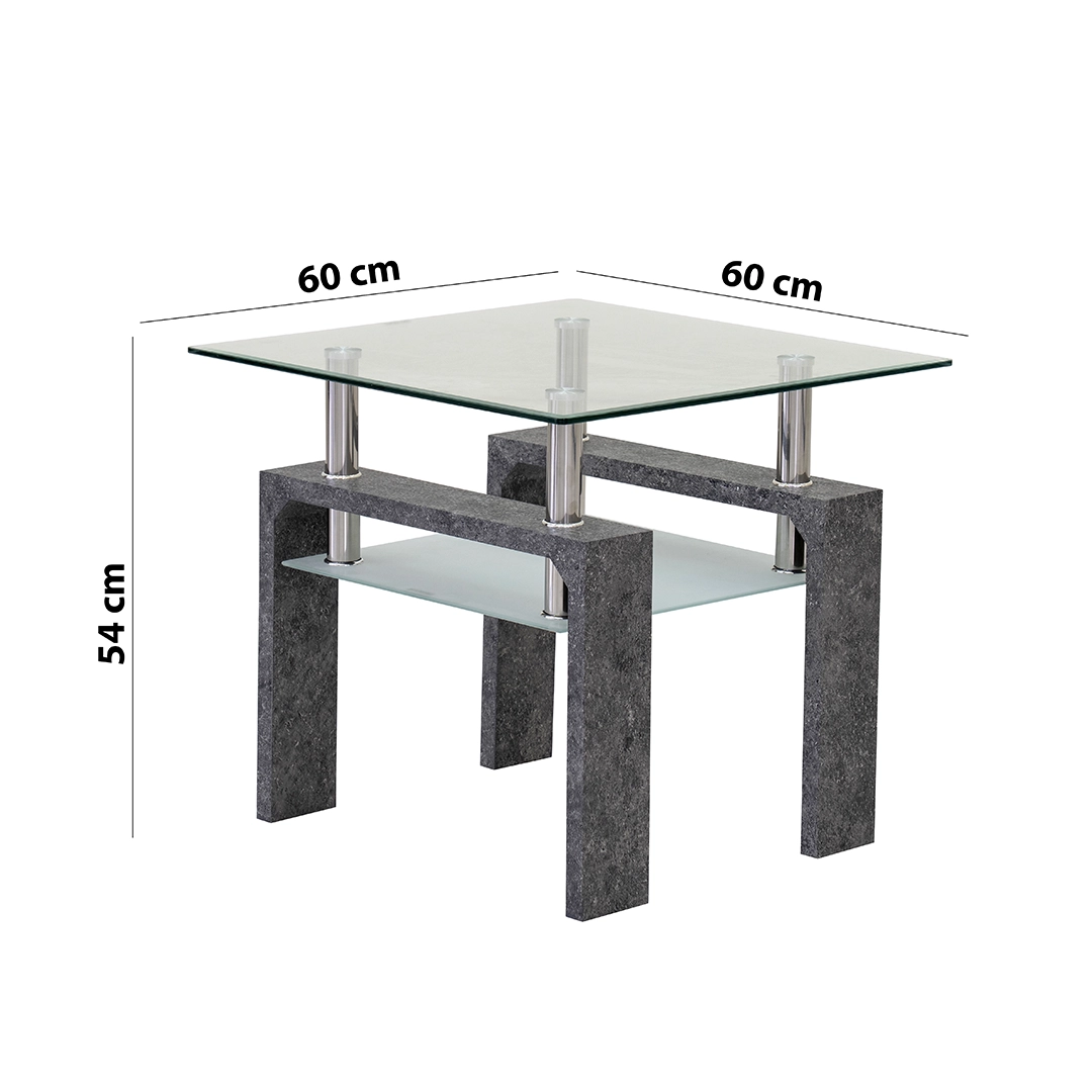 Lucas End Table-Grey - Image 2