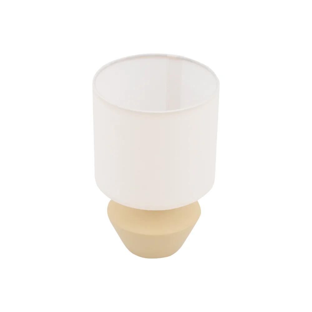 Tria ceramic table lamp Beige 14x14x22.5cm - Image 3