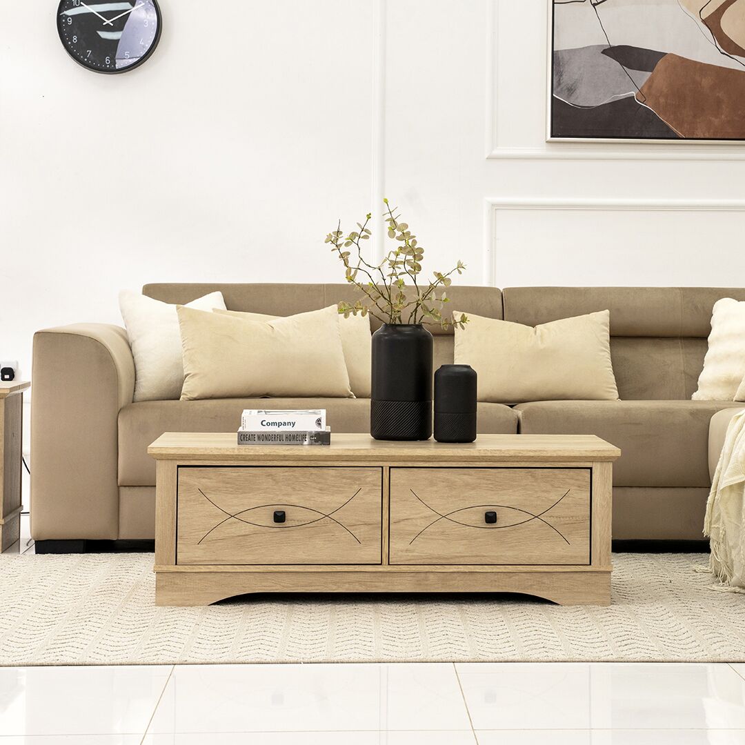 Tyrell Coffee Table-Oak - Image 8