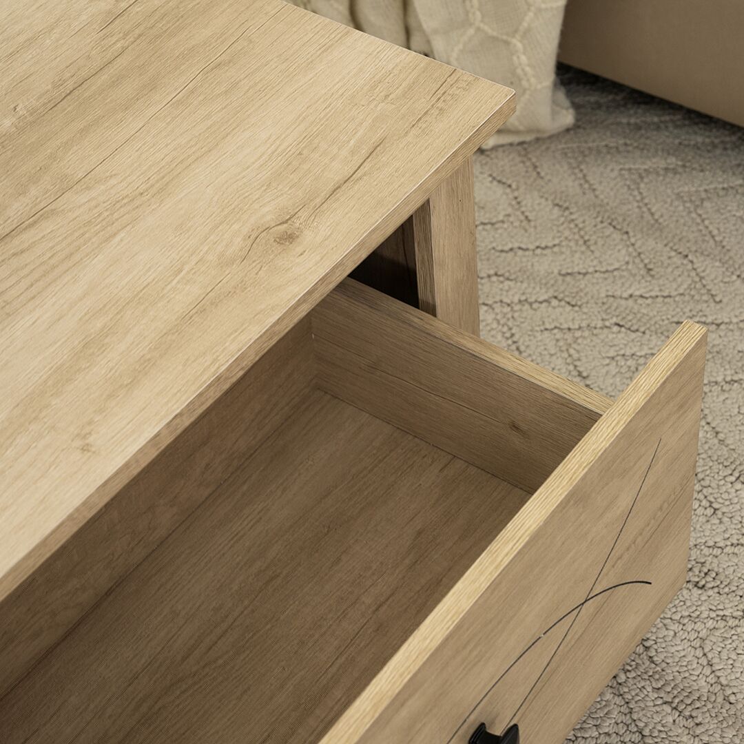 Tyrell Coffee Table-Oak - Image 7