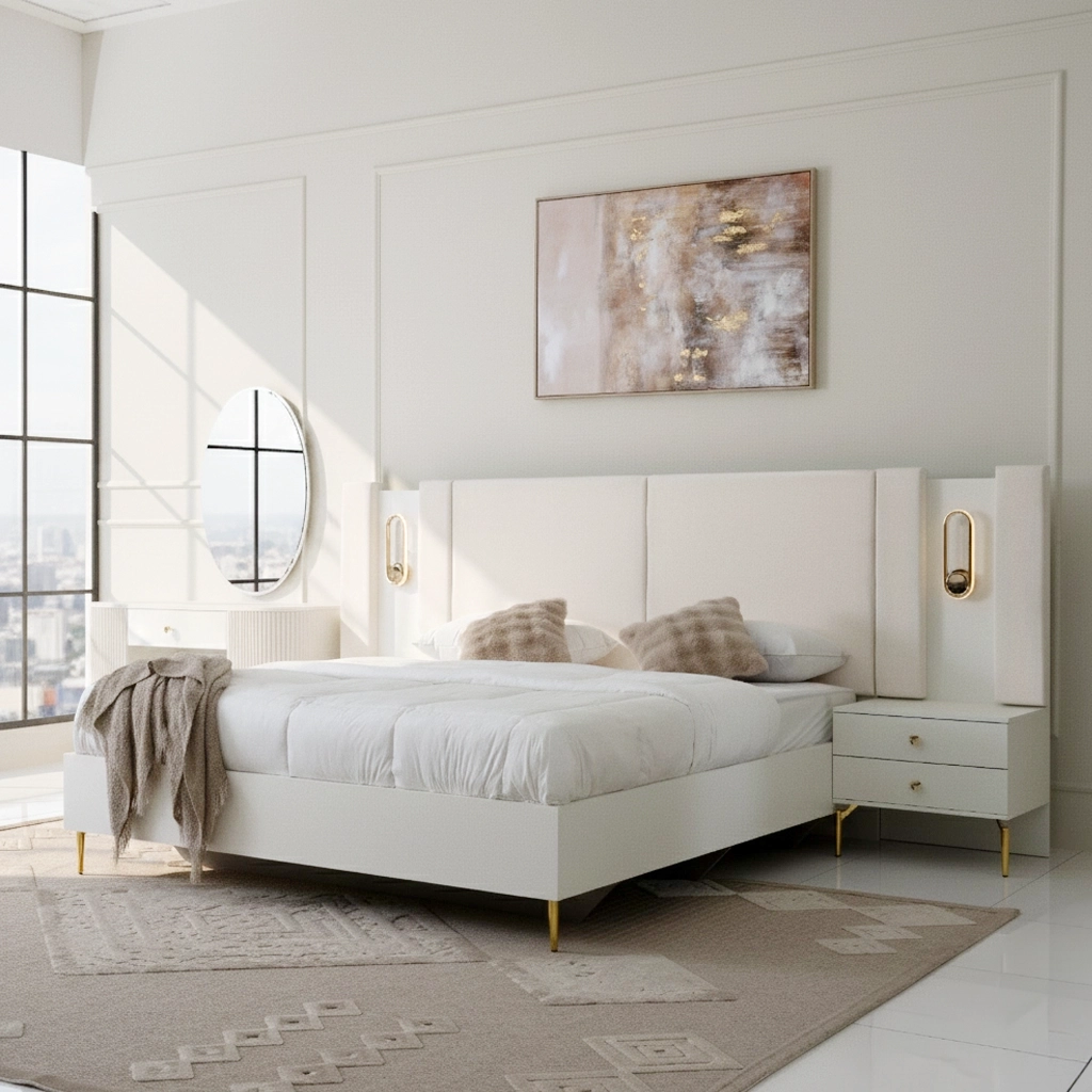 Dobby 6-Piece King Bedroom Set-180*200 cm - Image 3
