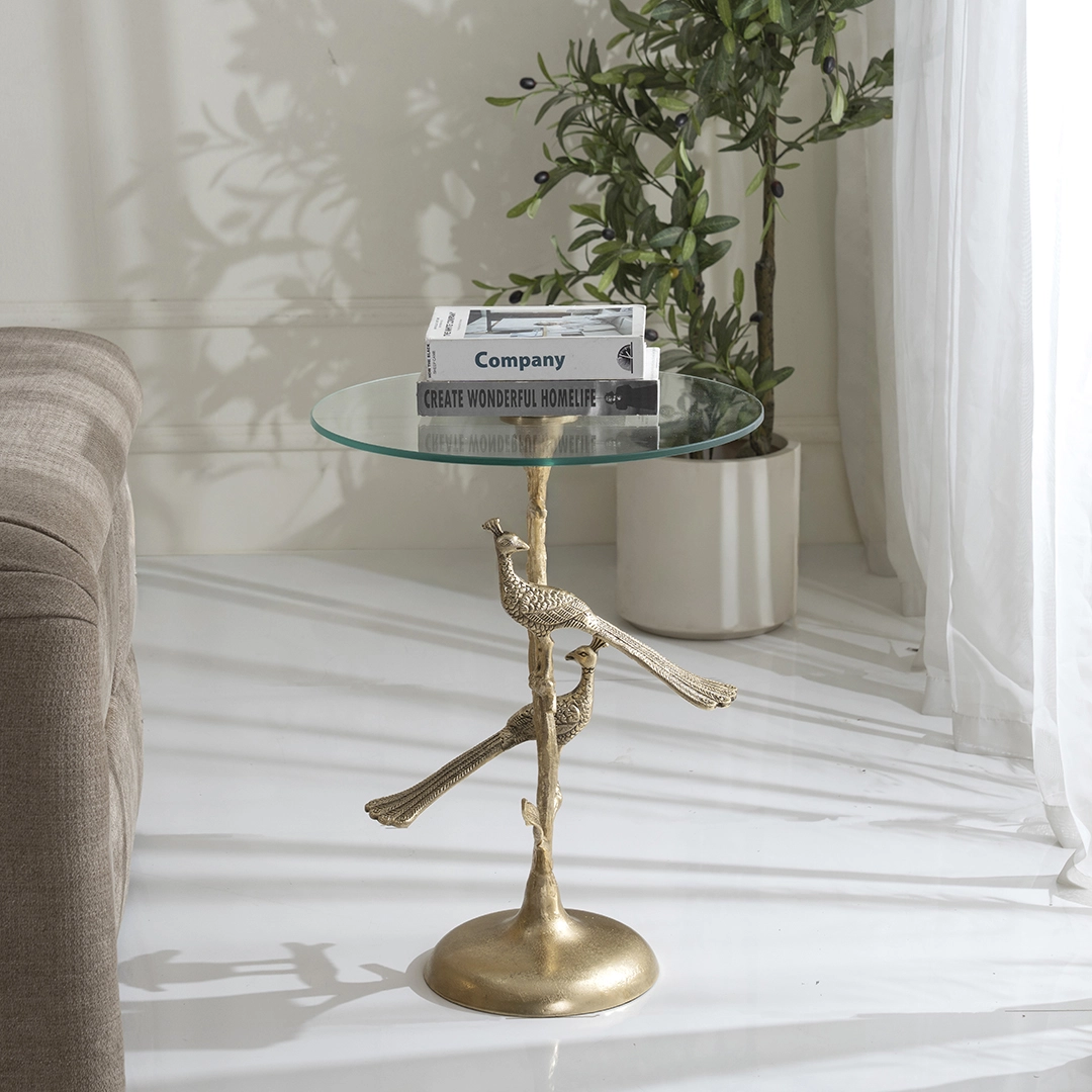 Twin Peacock Accent Table - Image 6