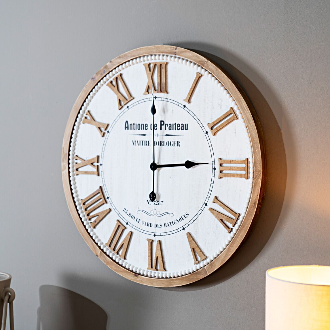 Chronos Wall Clock White 68Cm - Image 4
