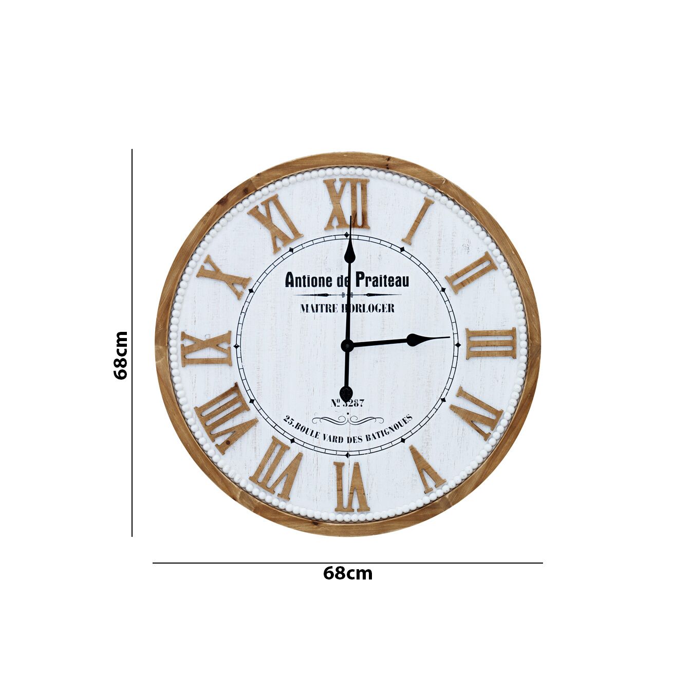 Chronos Wall Clock White 68Cm - Image 8