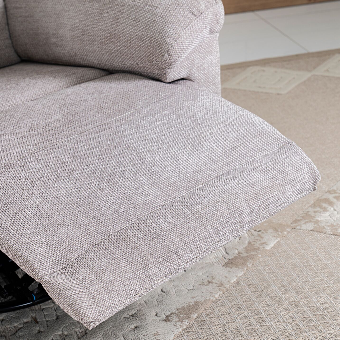 Aaron Recliner Sofa-Light Taupe - Image 5