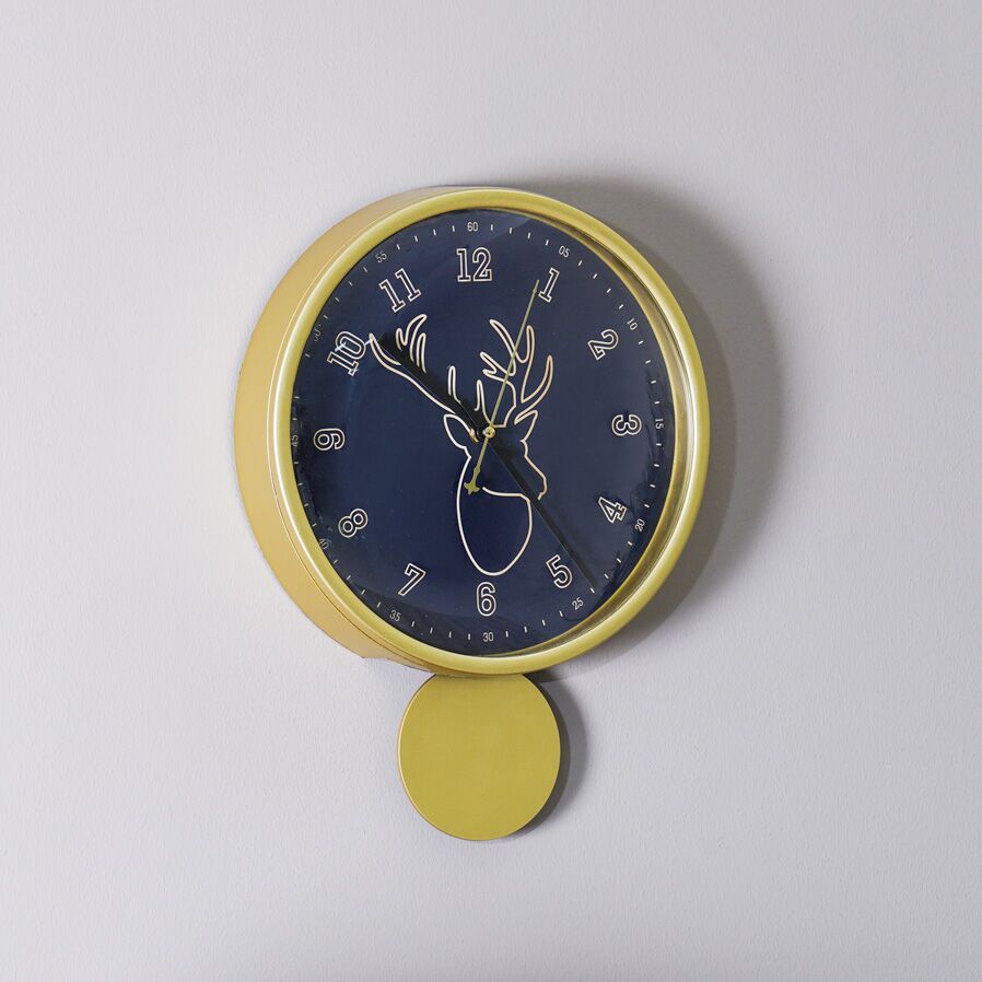 Chronos Wall Clock Blue/Gold 30Cm - Image 3