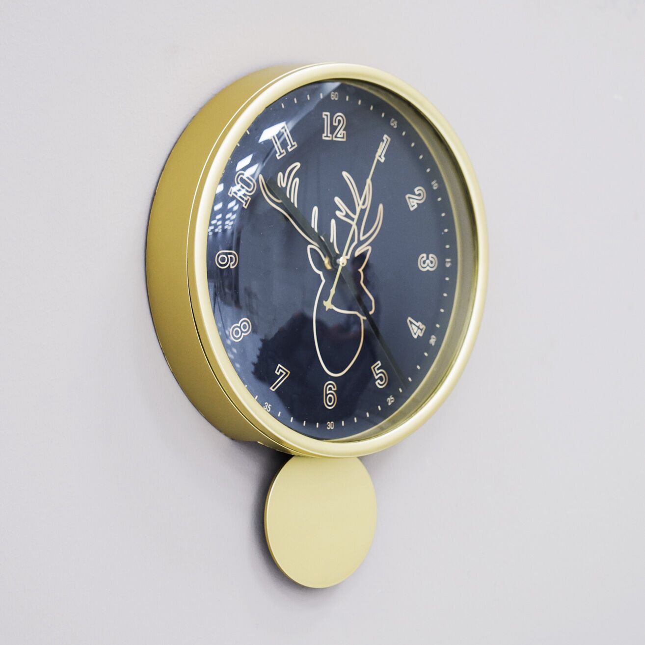 Chronos Wall Clock Blue/Gold 30Cm - Image 4