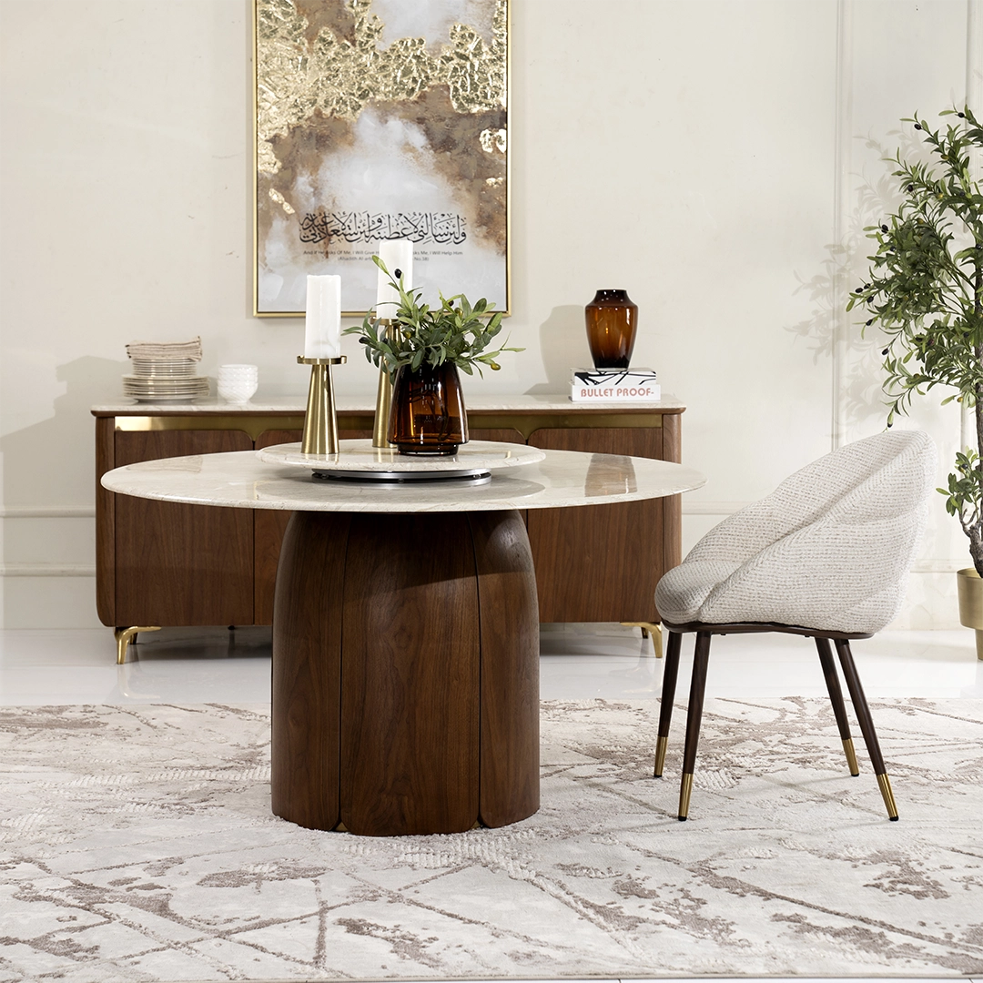 Petals 6-Seater Round Dining Set - Image 8