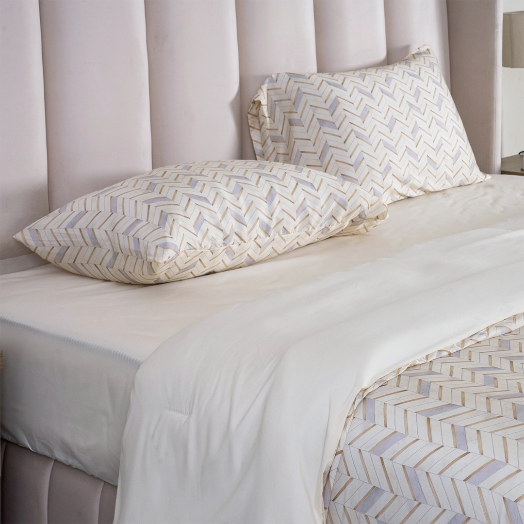 Impressa 4PCS Abstract Print Comforter Set Multicolour