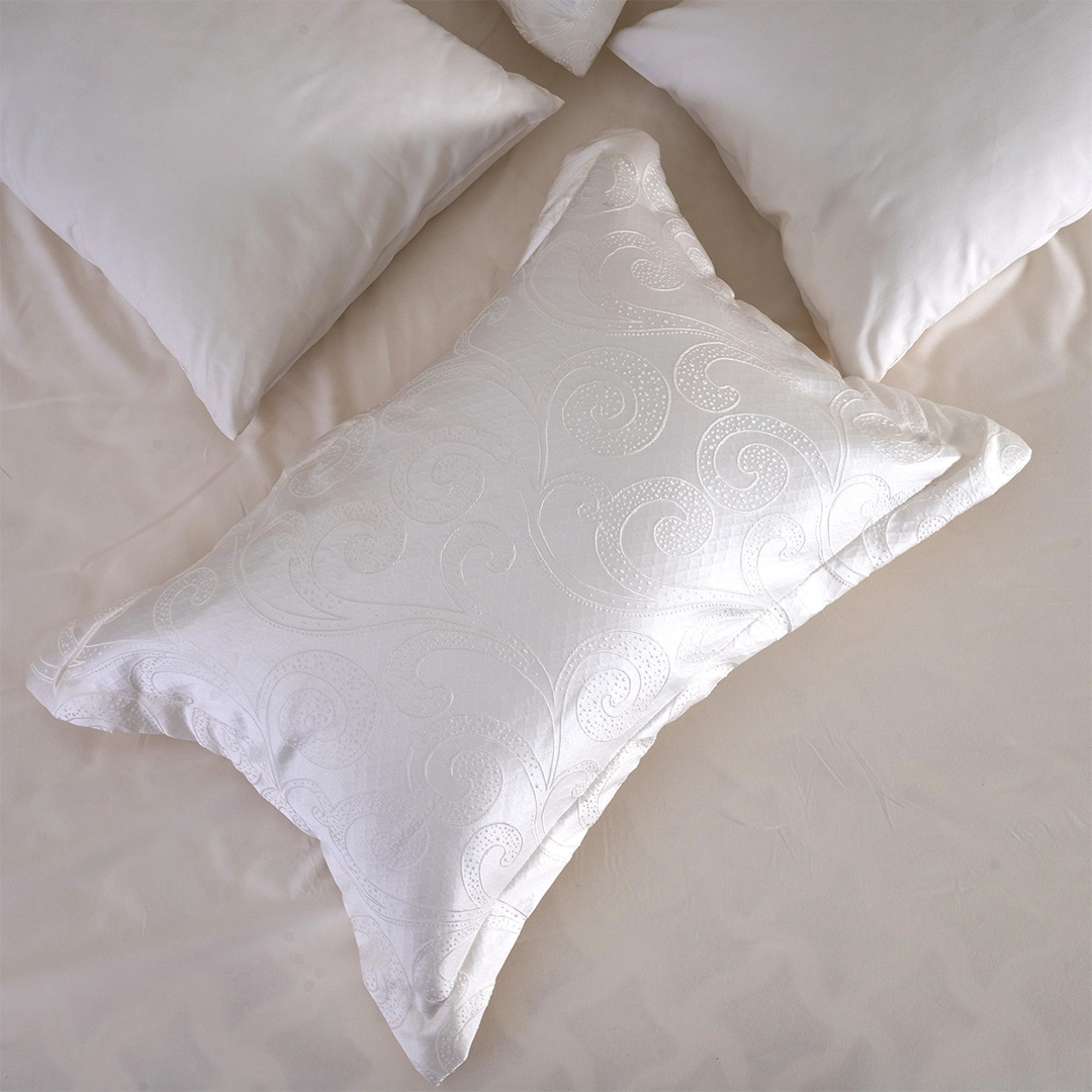 Sovera 6PCS Jacquard Comforter Set White - Image 2