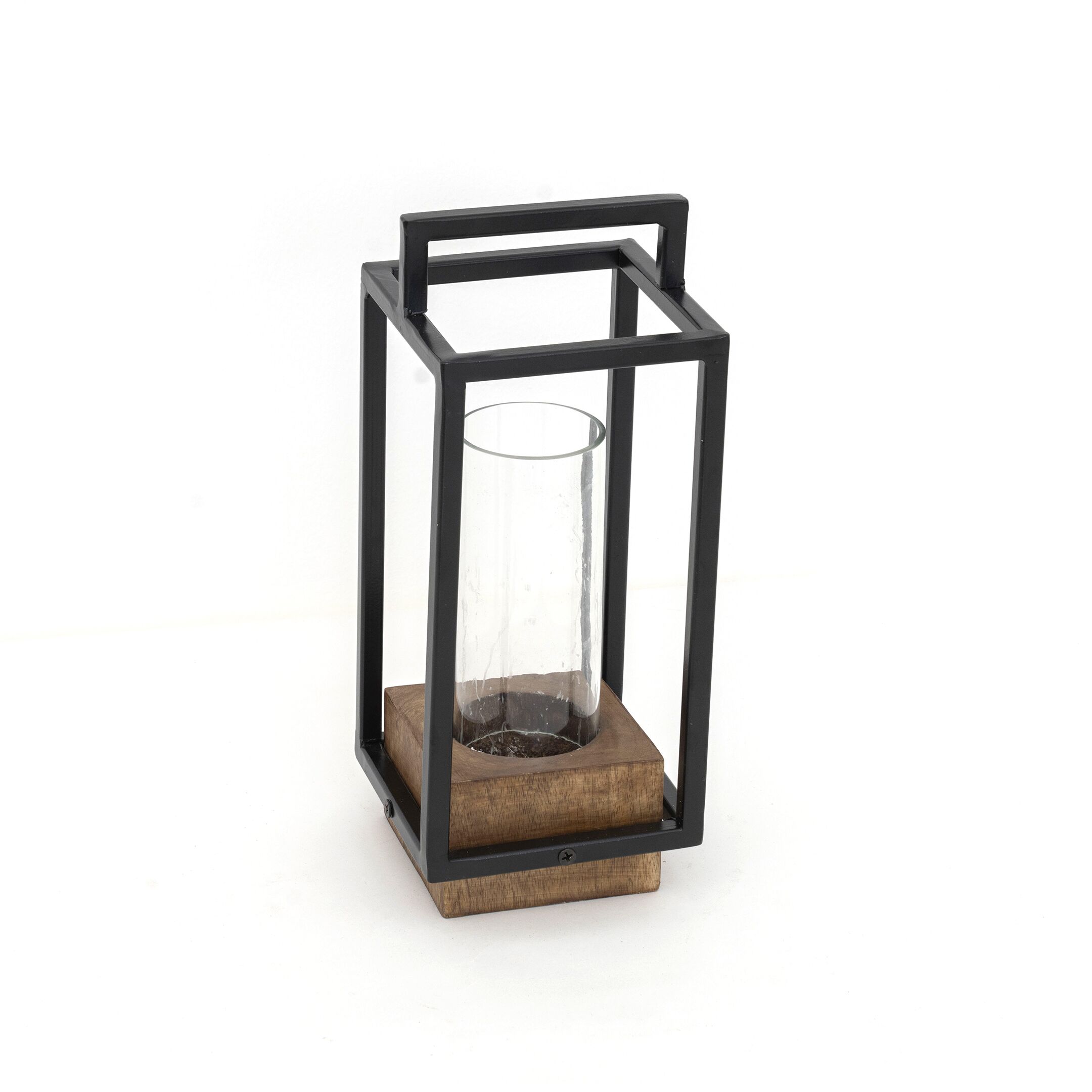 Keeth Wooden Metal Candle Holder – 12.5 cm - Image 2