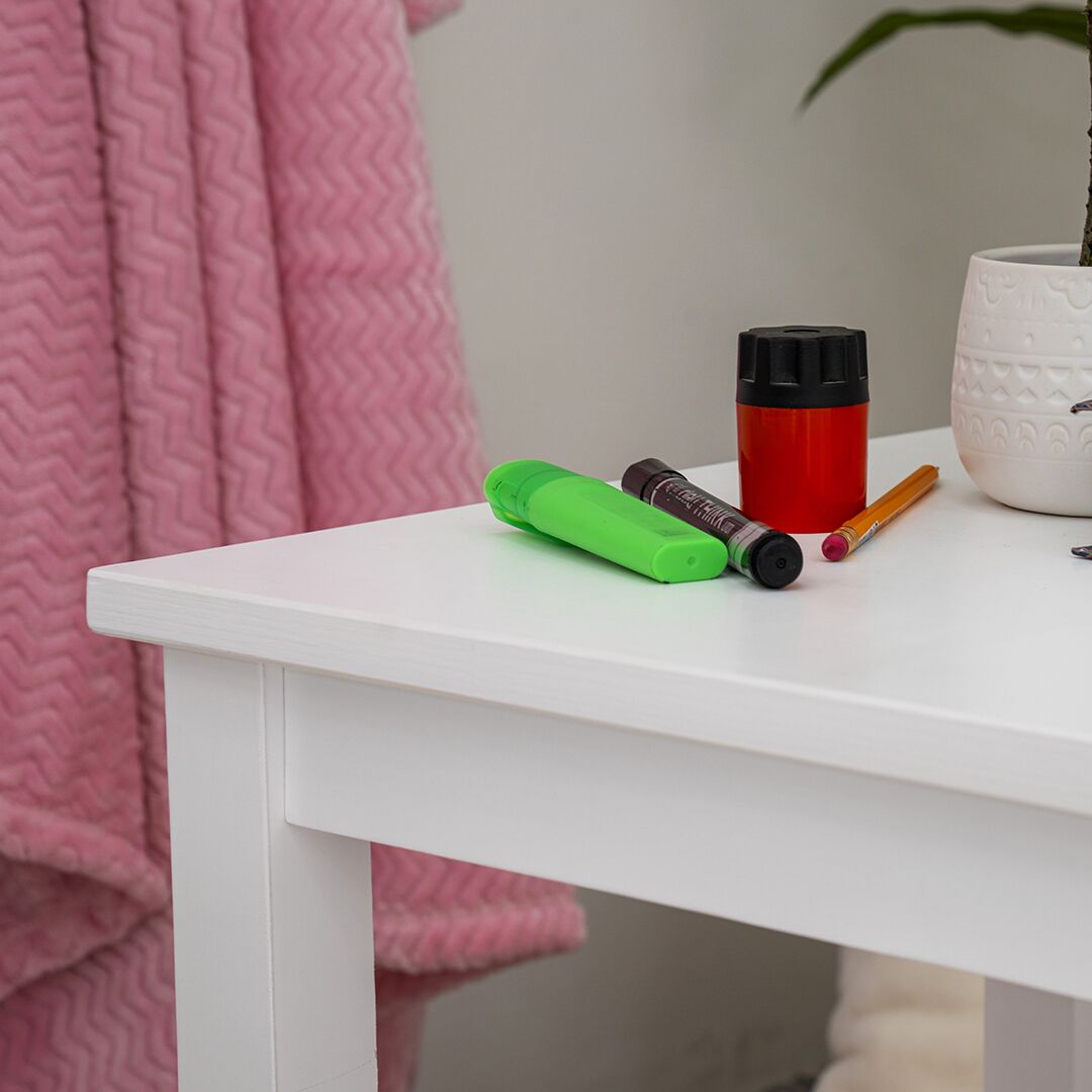 Kids Study Desk Set-White - Image 7