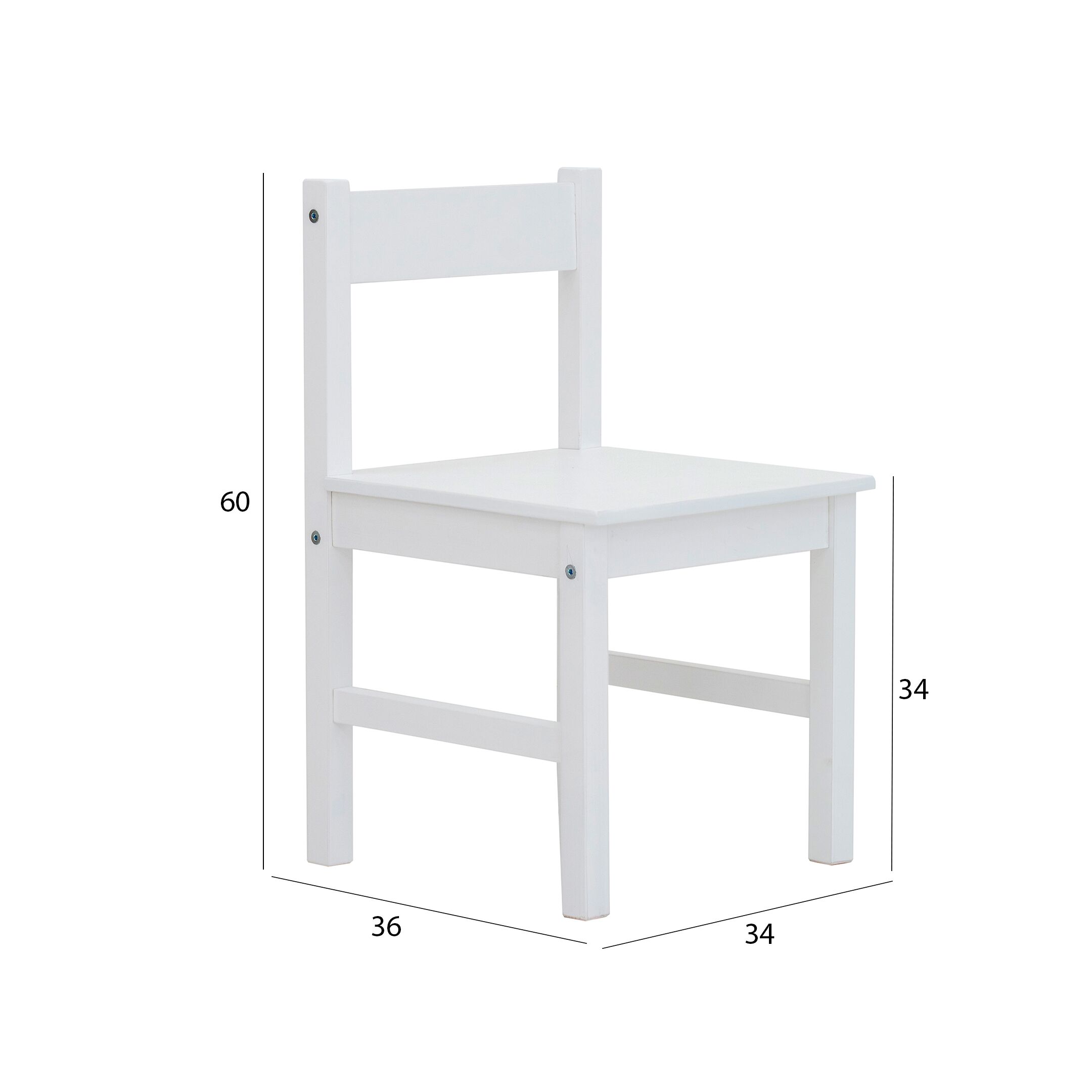 Kids Study Desk Set-White - Image 3