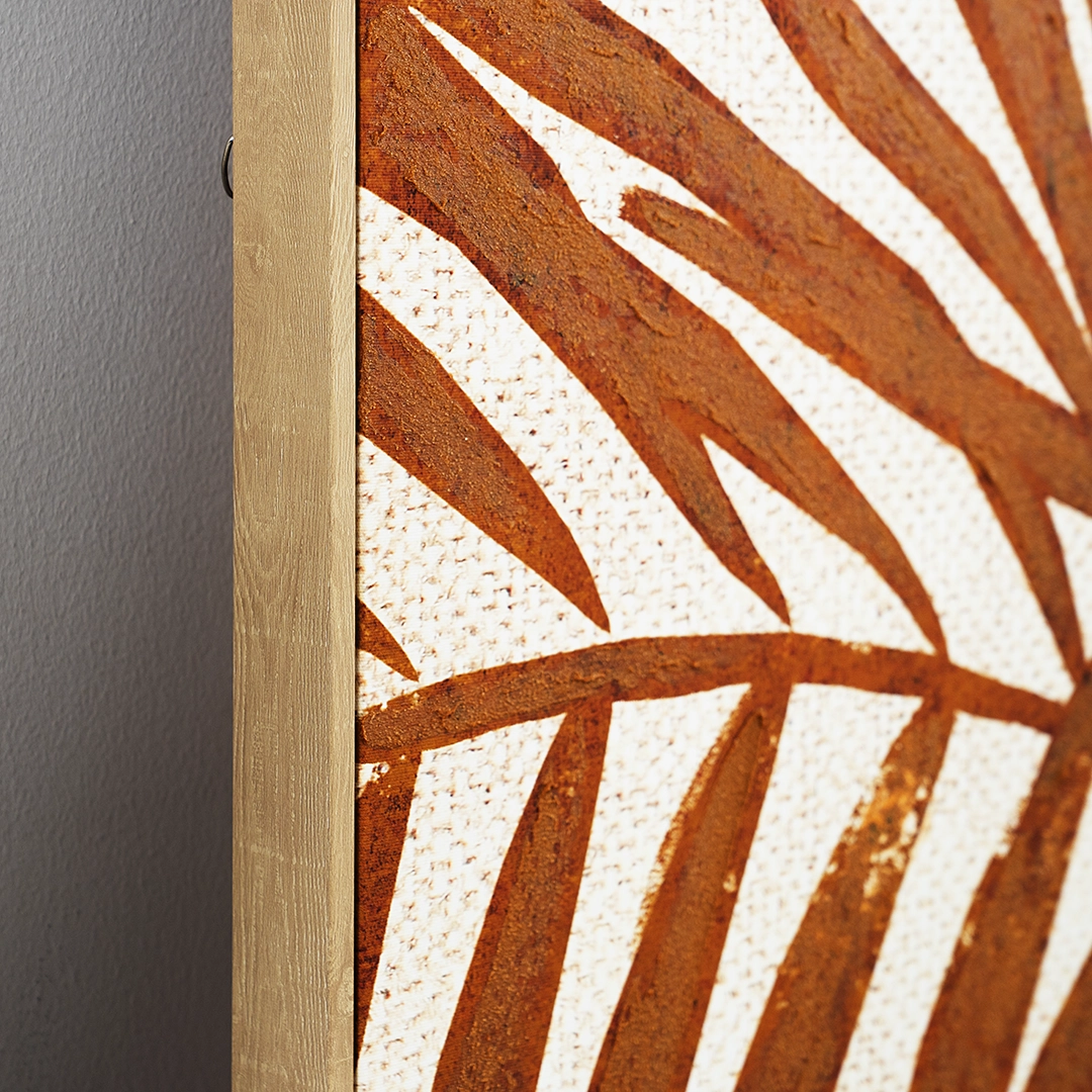 Elm framed canvas wall art 102.6×4.3×142.6cm - Image 3