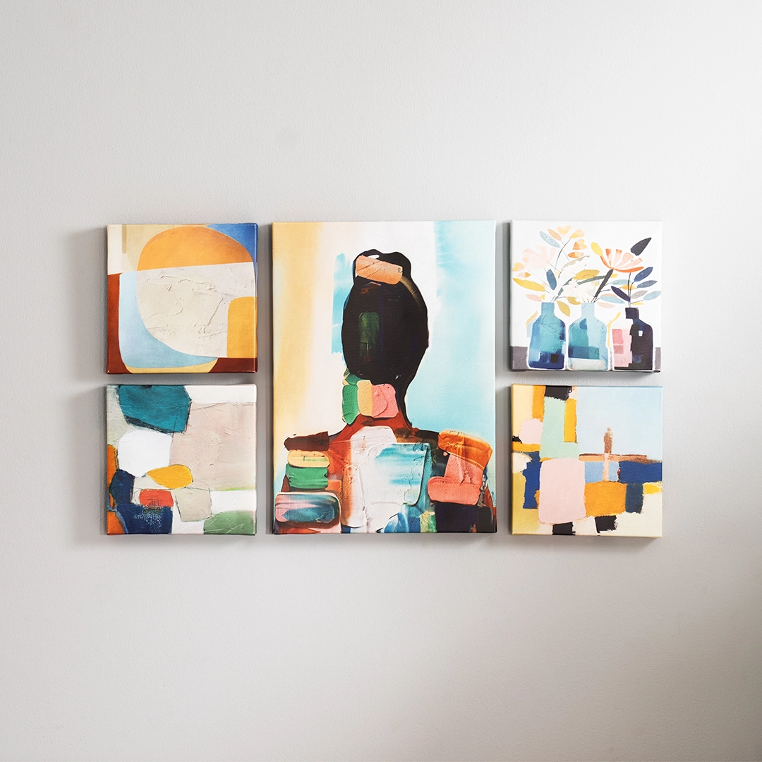 Elm set of 5 canvas art - Image 3