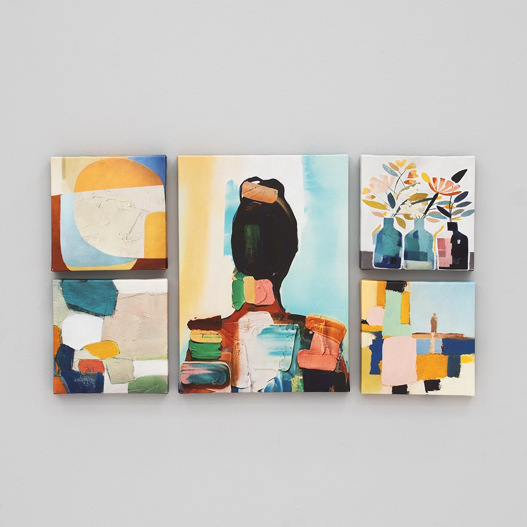 Elm set of 5 canvas art - Image 5