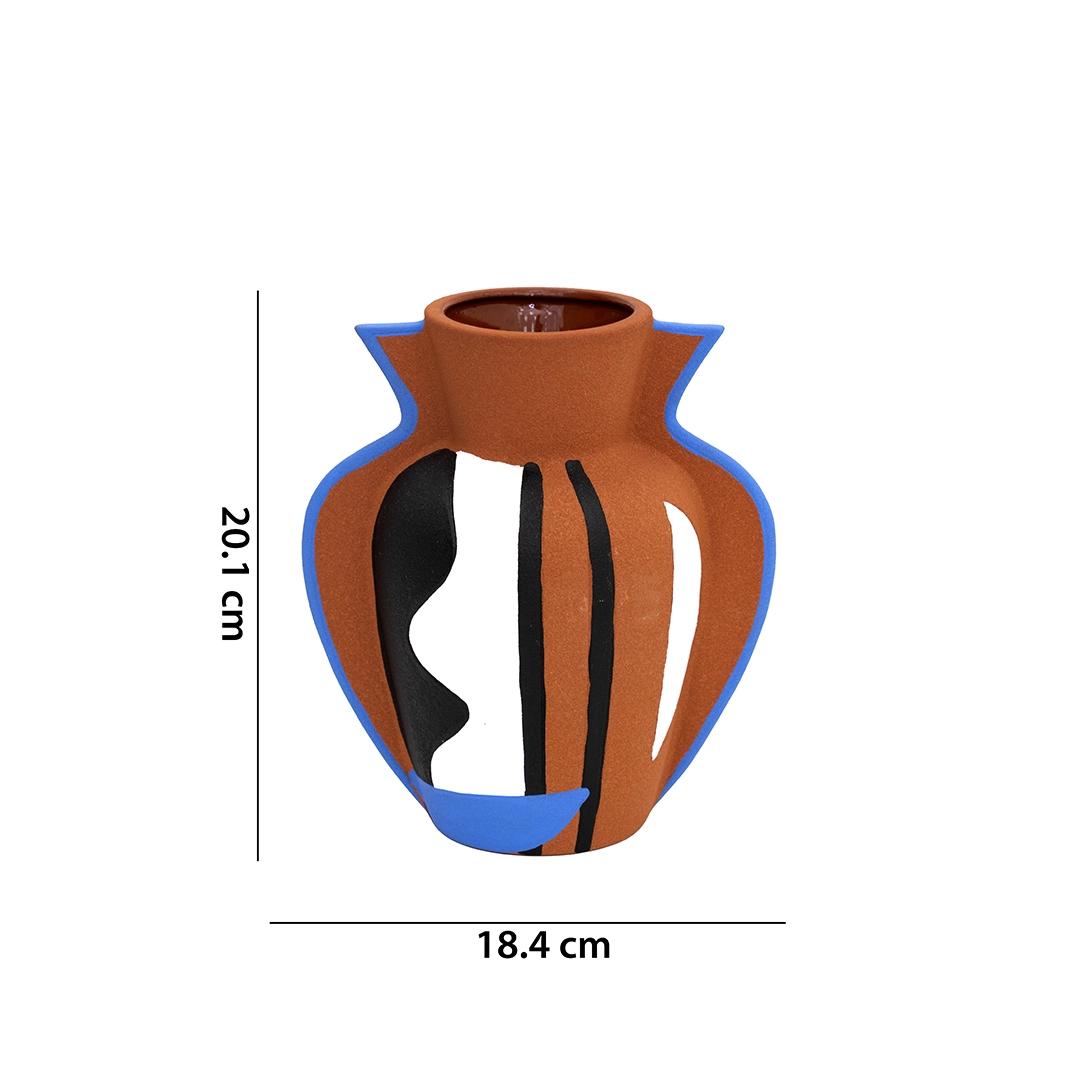 Auden ceramic vase 18.4X12.3X20.1cm - Image 2
