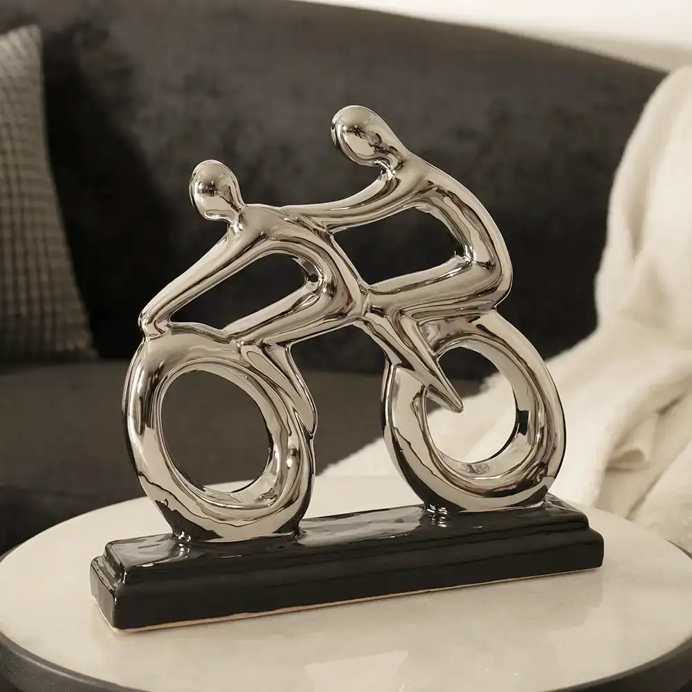 Delyn ceramic silver cycling men accent 30*6.5*28 cm - Image 4