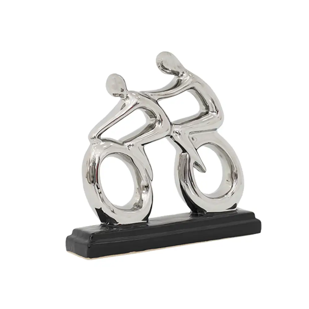 Delyn ceramic silver cycling men accent 30*6.5*28 cm - Image 3