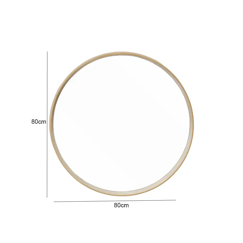 Sierra decorative mirror natural color 80X9.5X80CM - Image 2