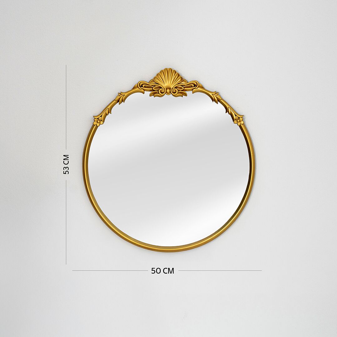 sierra decorative wall mirror gold 53×2.5x50cm - Image 2