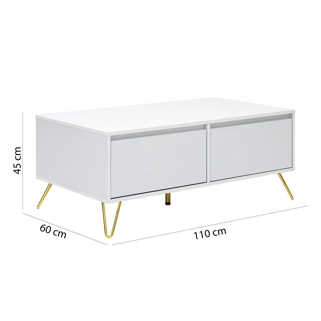 Stellate Coffee Table-White - Image 2
