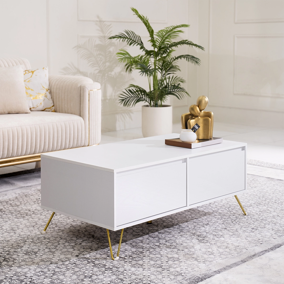 Stellate Coffee Table-White - Image 3