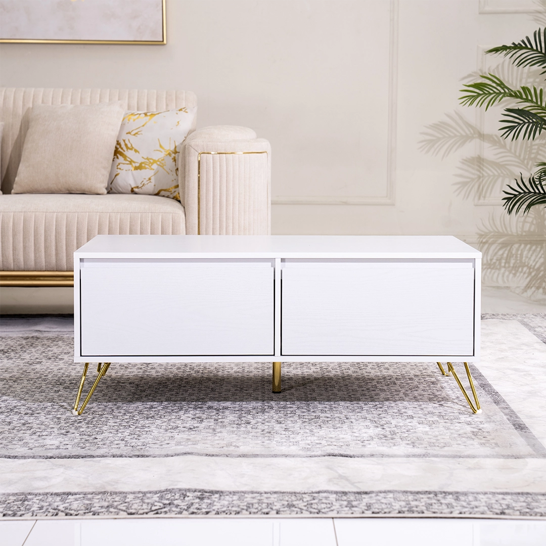 Stellate Coffee Table-White - Image 4
