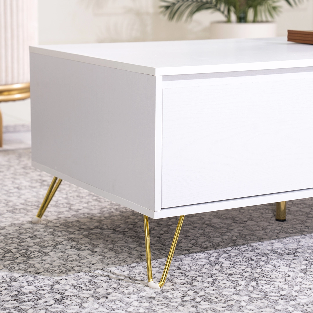 Stellate Coffee Table-White - Image 6