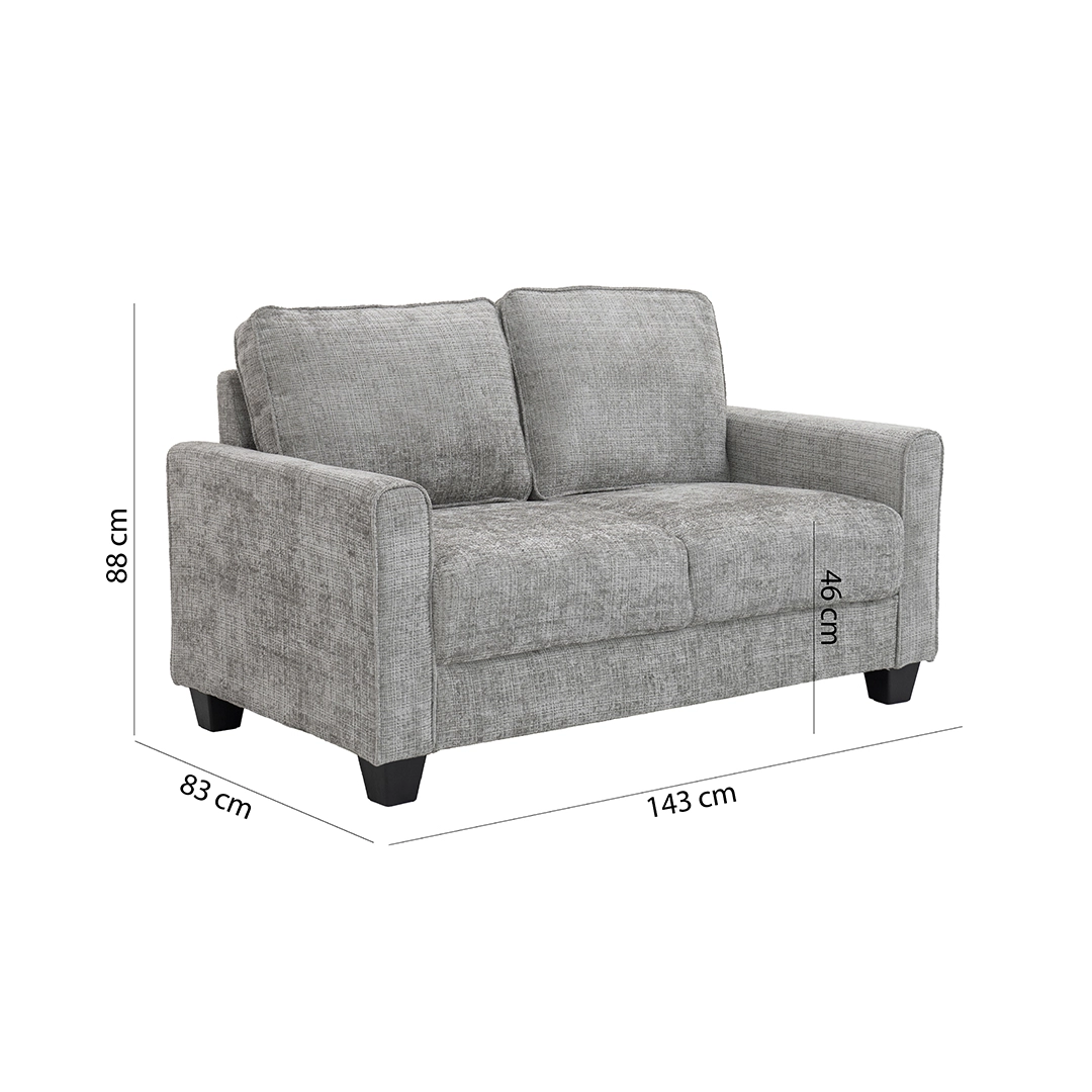 Bloom 6-Seater Sofa Set-Metal Grey - Image 12