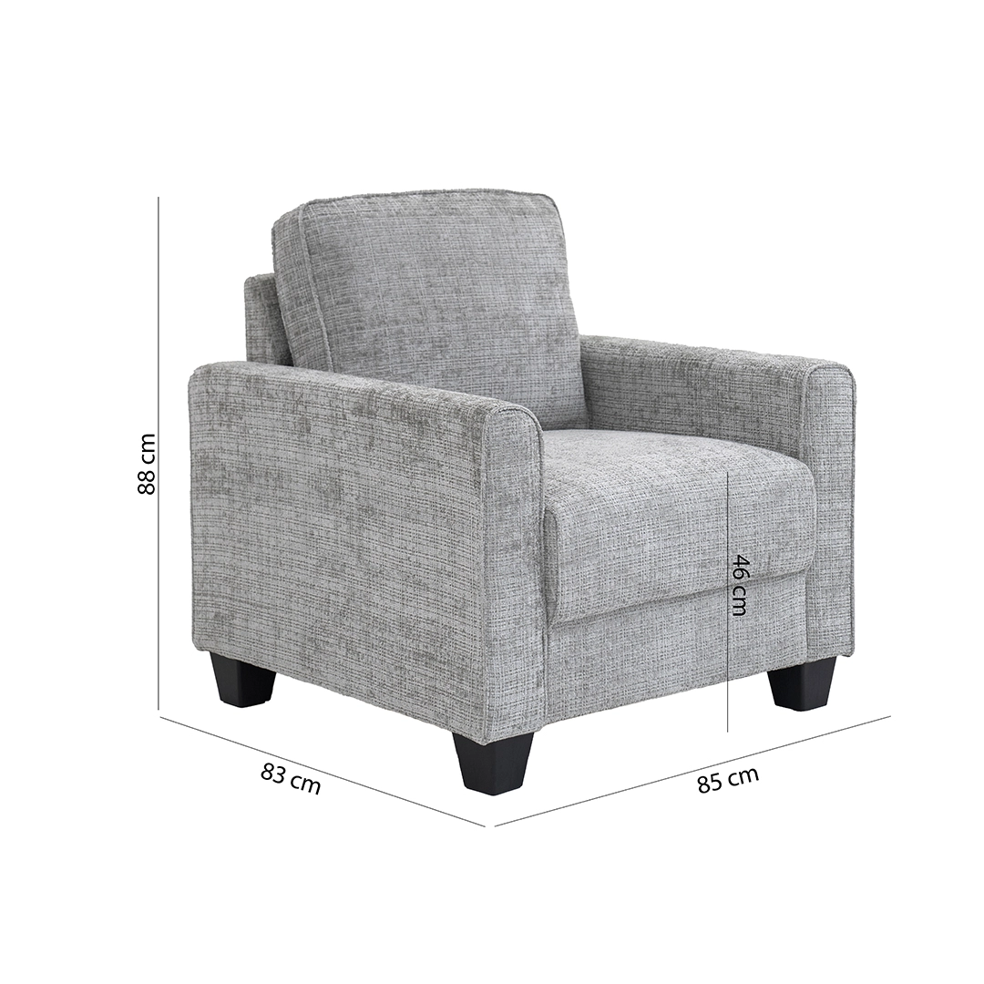 Bloom 6-Seater Sofa Set-Metal Grey - Image 14