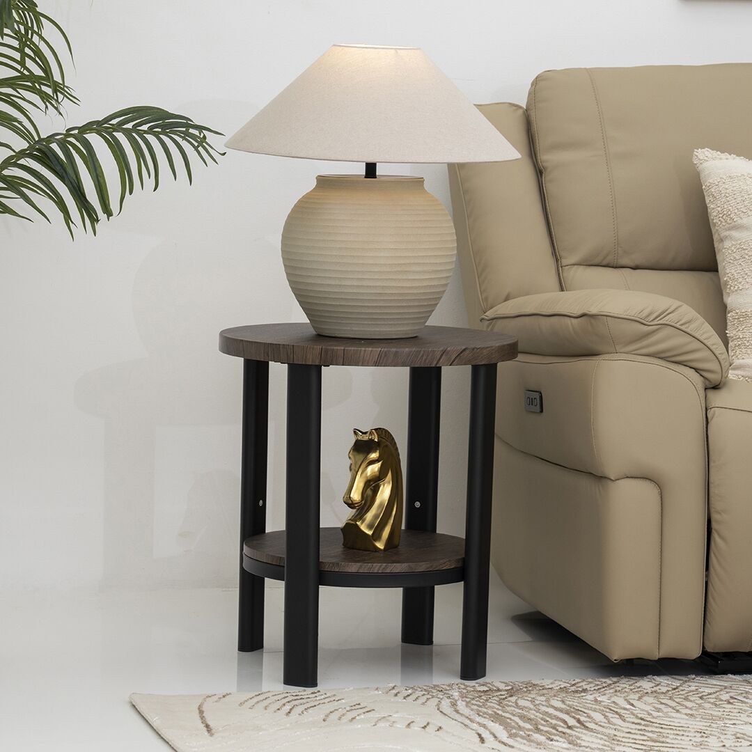 ALLSTAR GS-CT1011 COFFEE TABLE 1+2 WALLNUT AND BLACK (3)