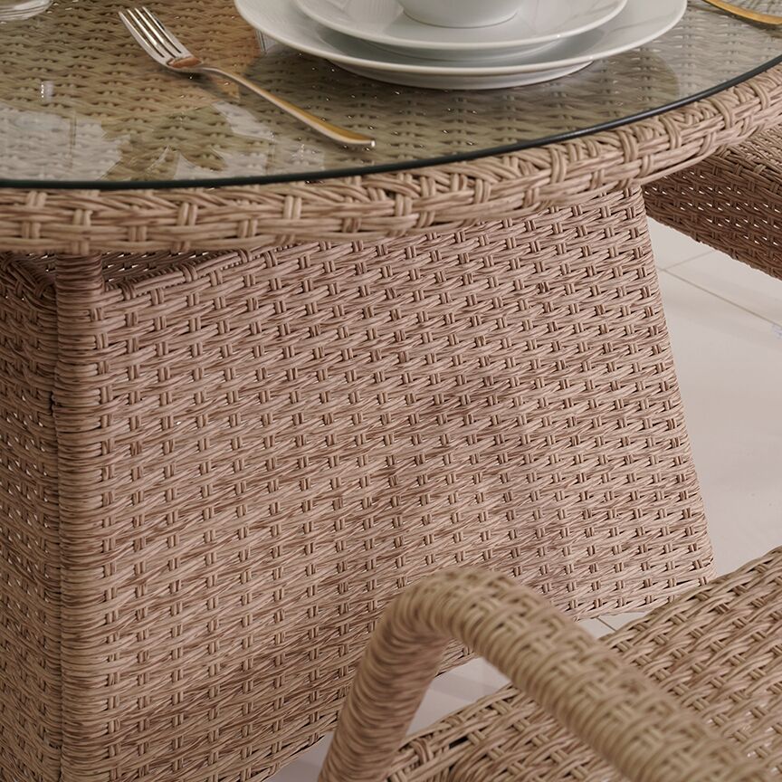 LINEA 210636 OUTDOOR DINING SET (4)