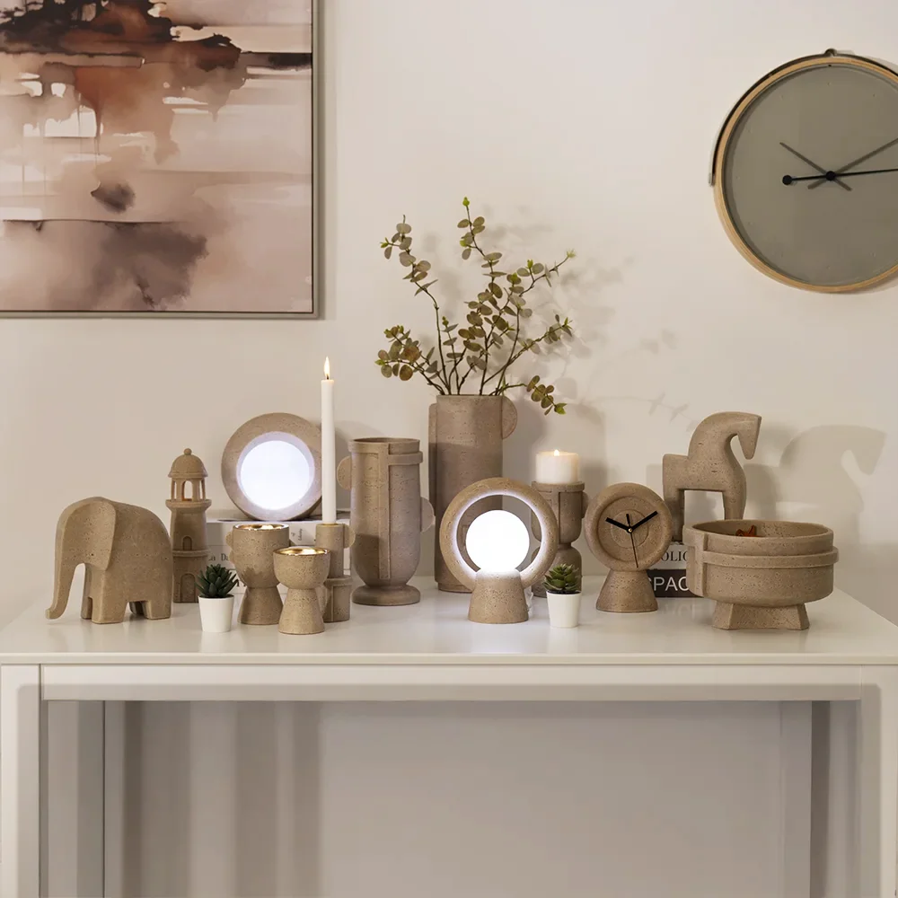 Rabaque travertine vase 16x15x35cm - Image 10