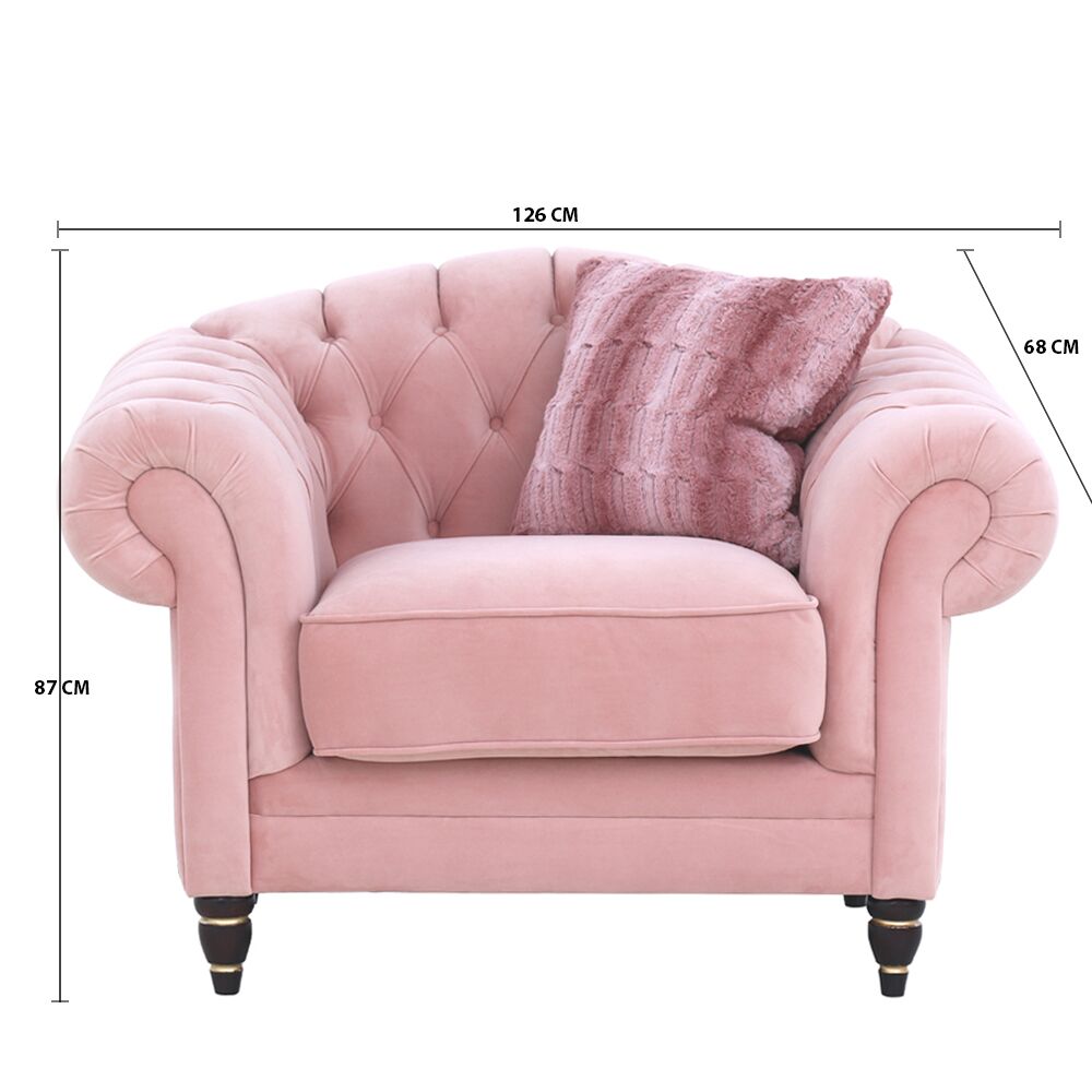 Pearl Chaise Sofa with Arm Chair - Image 4