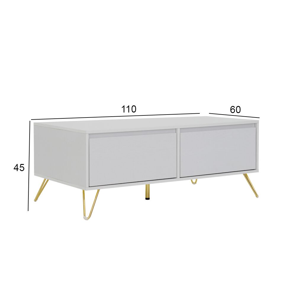 Stellate Coffee Table-White - Image 2