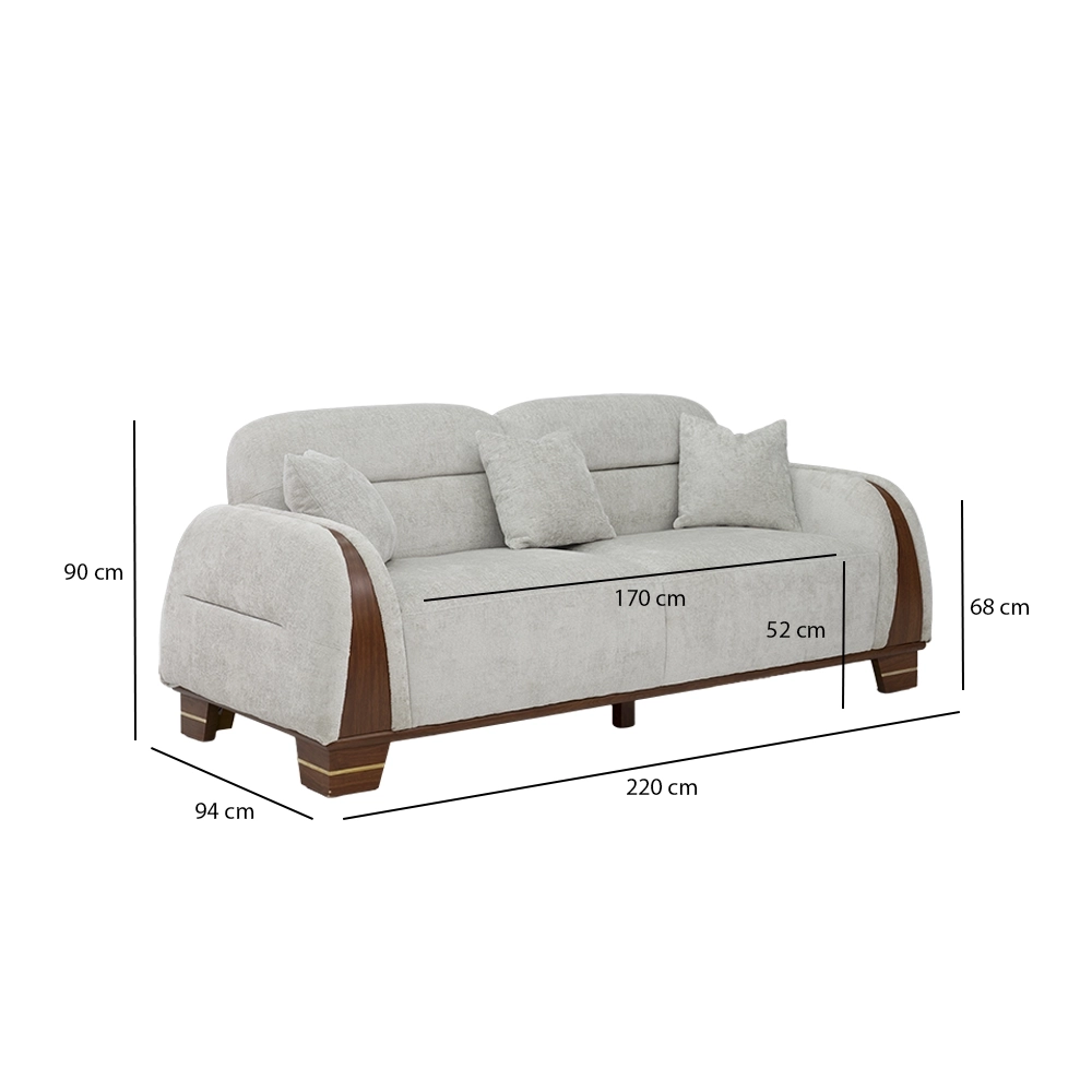 Alara 3 Seater Sofa - Image 2