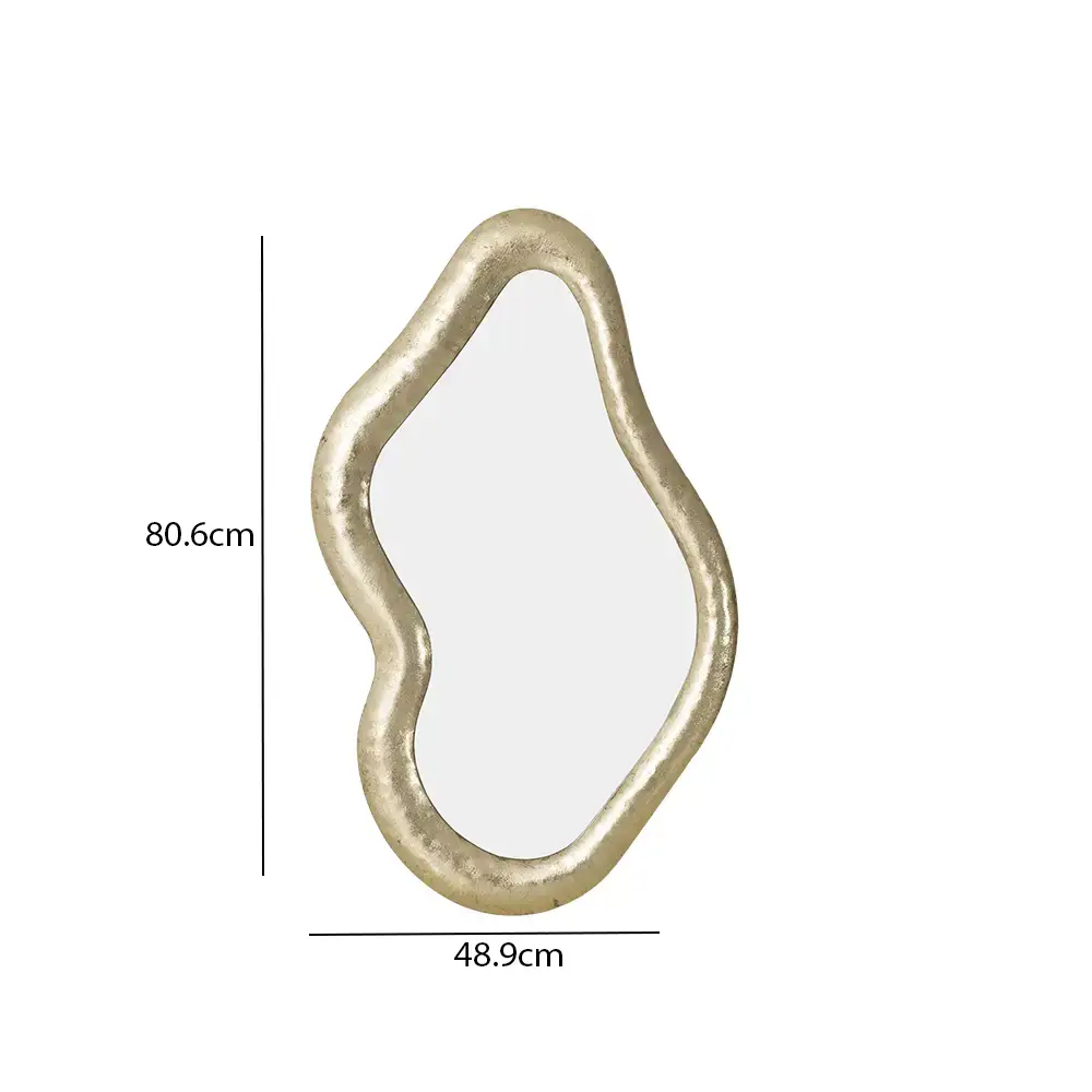 Deyna decorative metal wall mirror 48.9*80.6*5.1 cm - Image 2