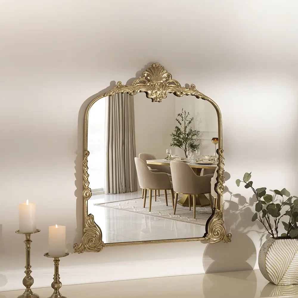 Deyna decorative metal wall mirror 81.3*90.8*4.4 cm - Image 4