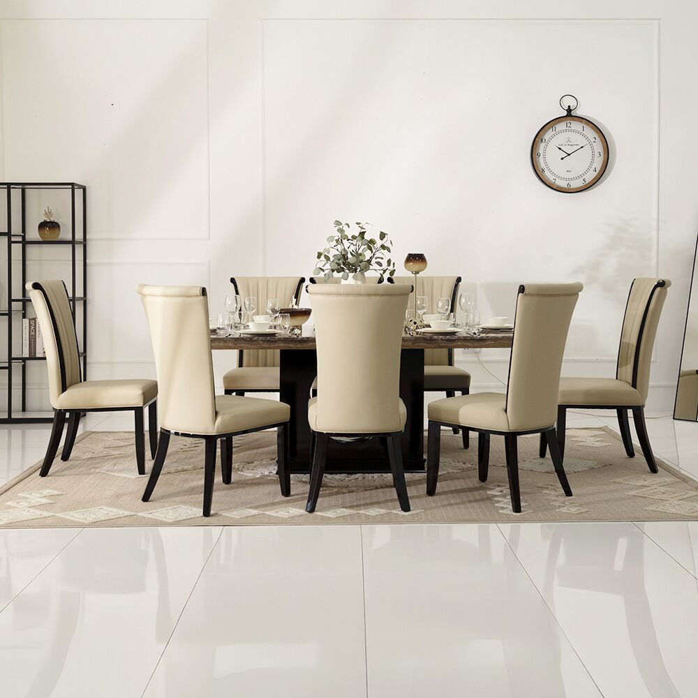 DT 13113 8-Seater Marble top Dining Set