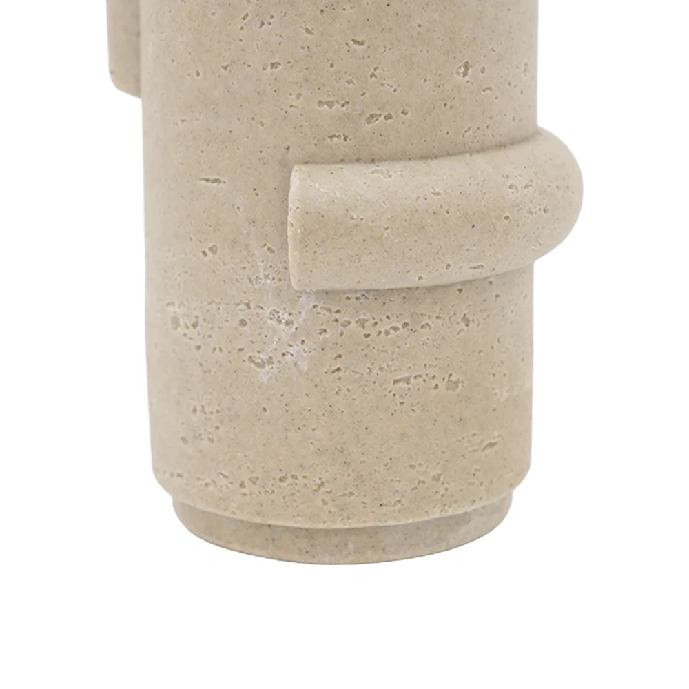 Rabaque travertine vase 16x15x35cm - Image 4
