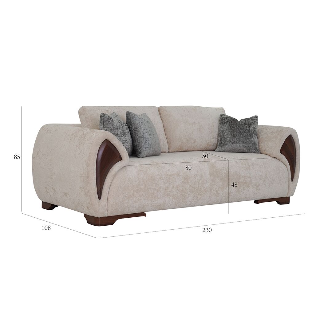 The Gayana 3 Seater Sofa - Image 2