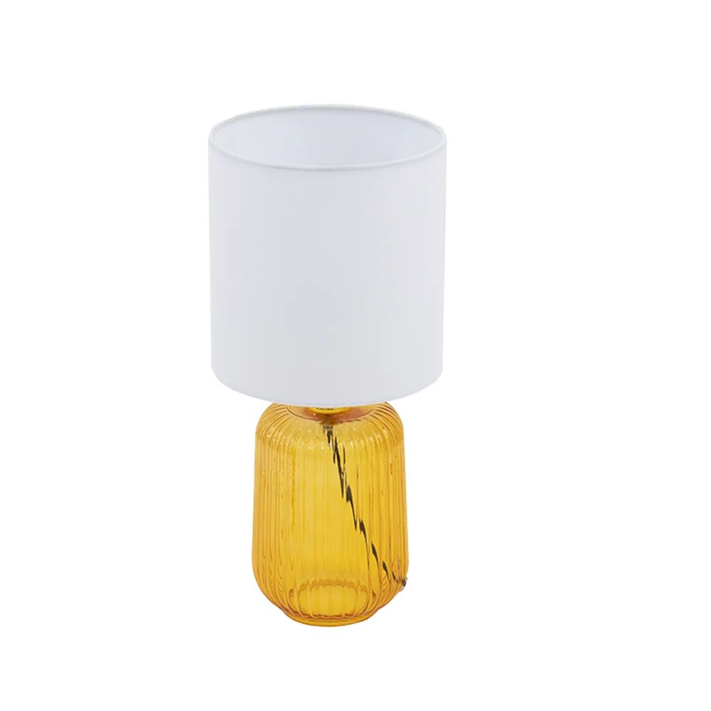Tria glass table lamp Amber 17x17x36.5cm - Image 3