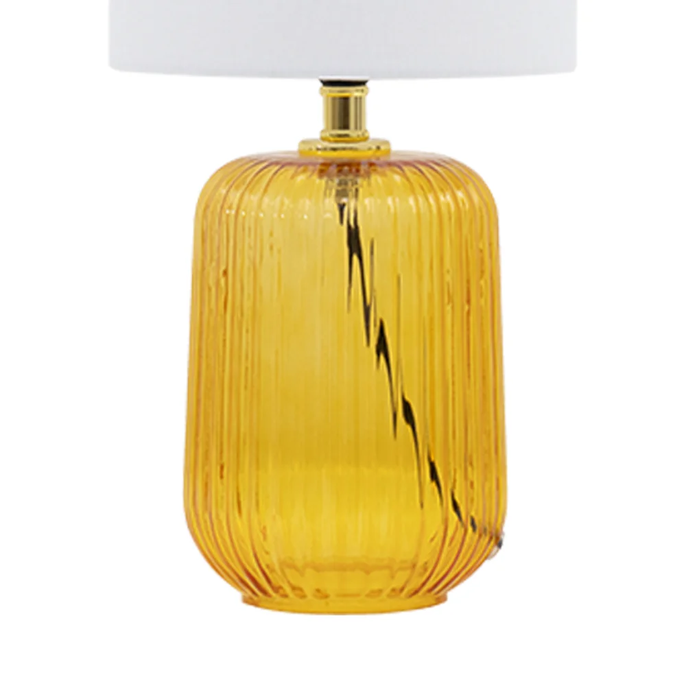 Tria glass table lamp Amber 17x17x36.5cm - Image 4