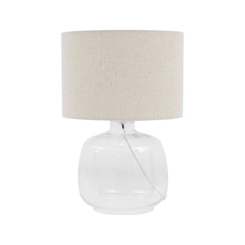 Tria glass table lamp clear 24x24x32.5cm - Image 3