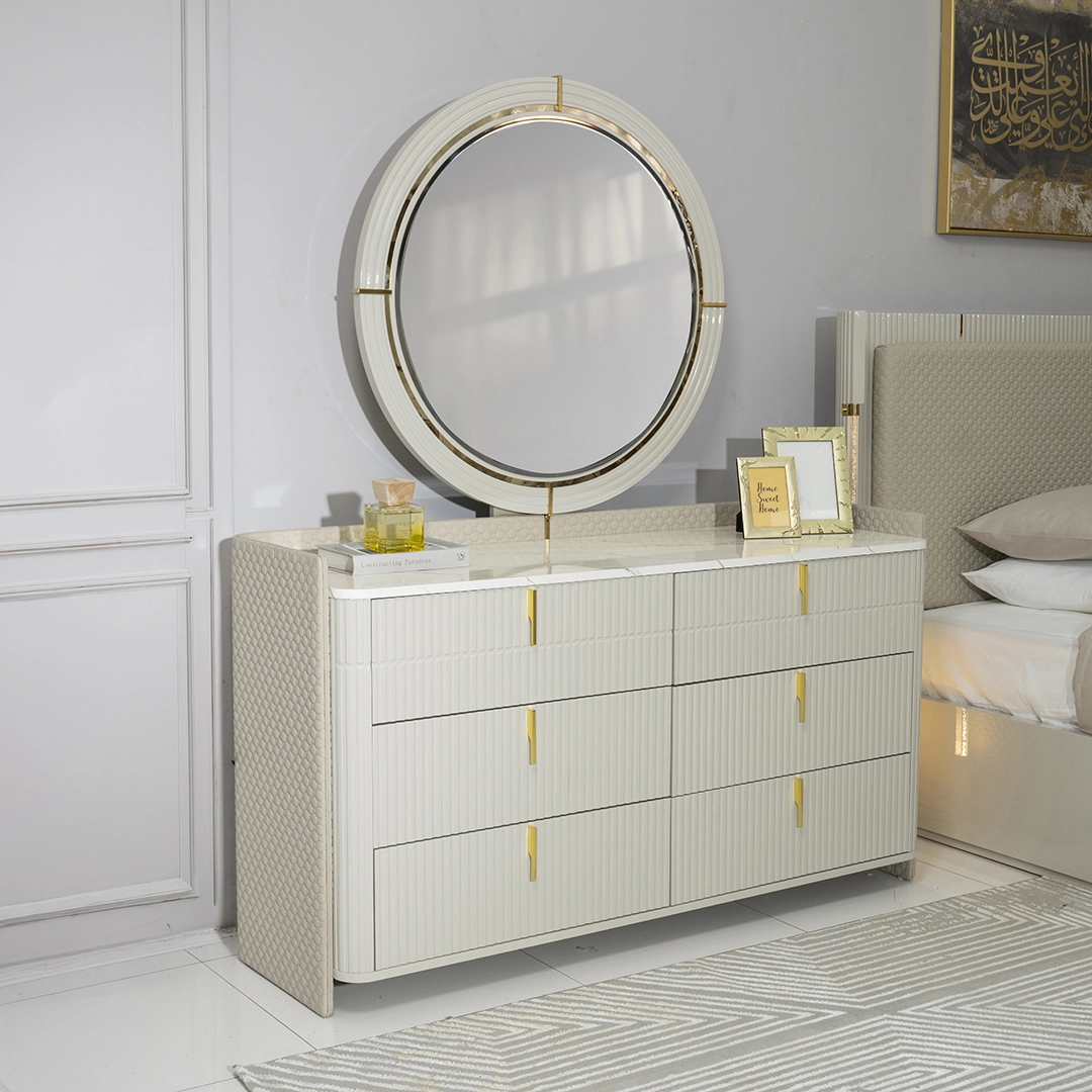 Foresta 6-pcs King Bedroom Set With Hydraulic Storage-180*200cm - Image 17