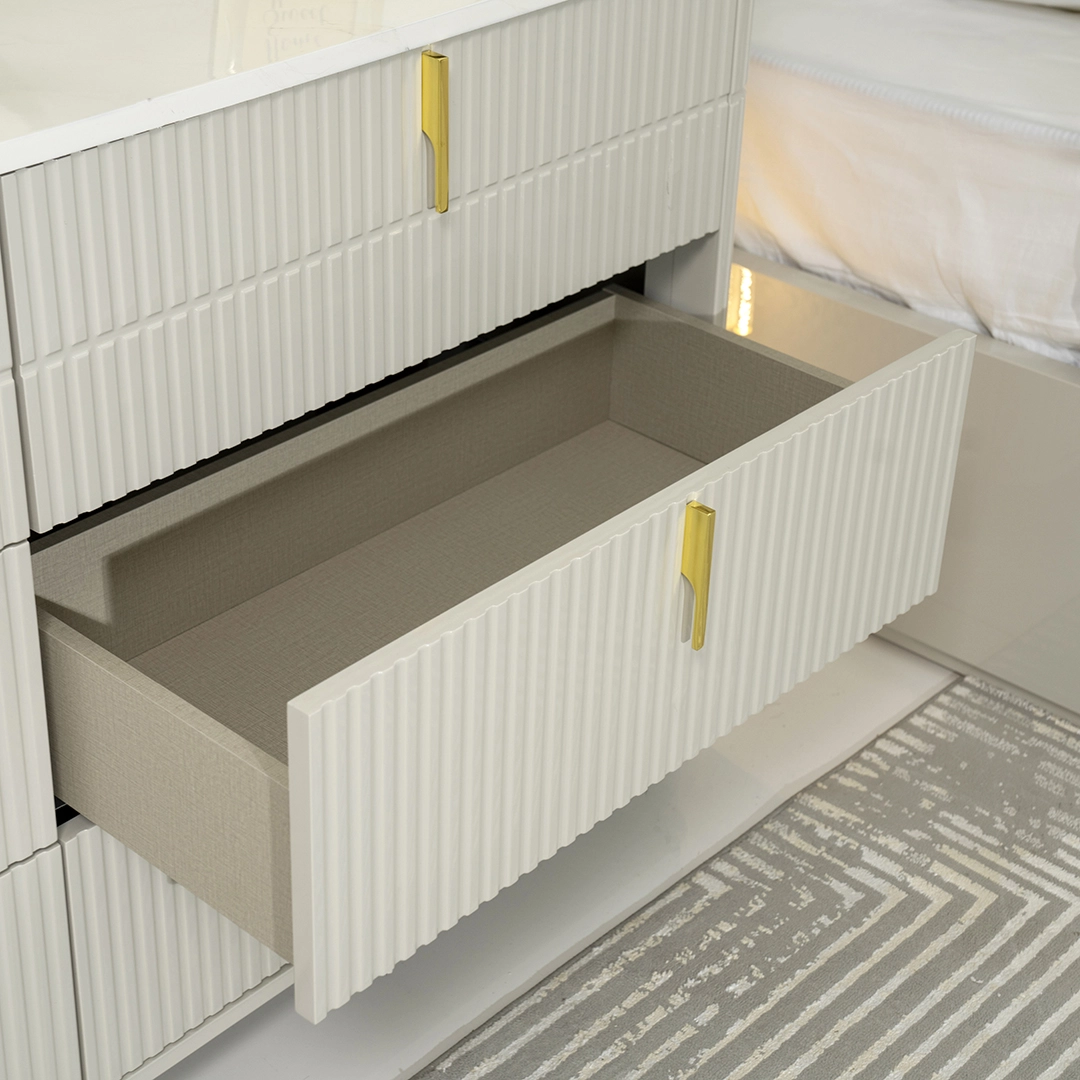 Foresta 6-pcs King Bedroom Set With Hydraulic Storage-180*200cm - Image 19