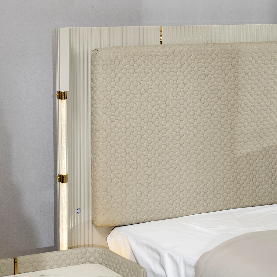 Foresta 6-pcs King Bedroom Set With Hydraulic Storage-180*200cm - Image 9