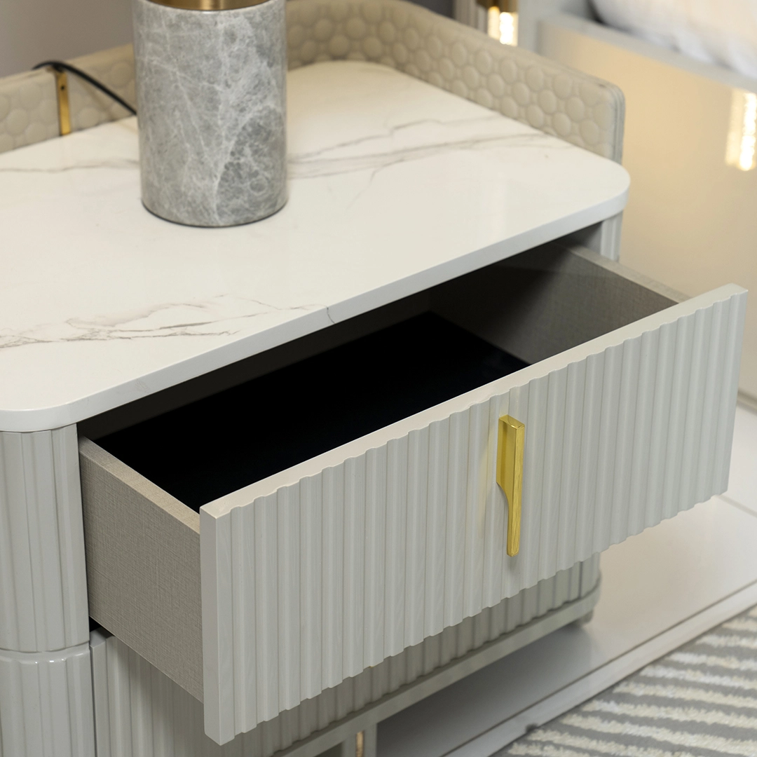 Foresta 6-pcs King Bedroom Set With Hydraulic Storage-180*200cm - Image 14