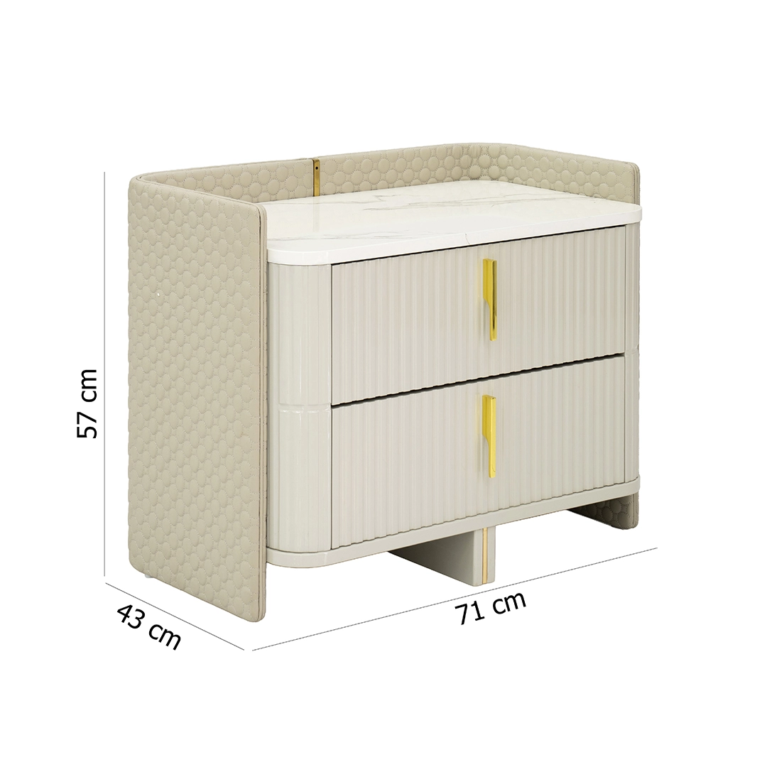 Foresta 6-pcs King Bedroom Set With Hydraulic Storage-180*200cm - Image 3